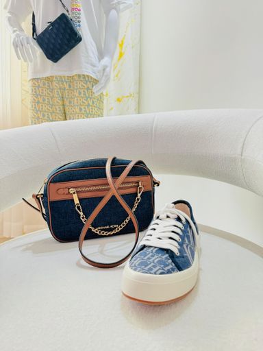 Bolsa câmera bag Micheal kors denim 