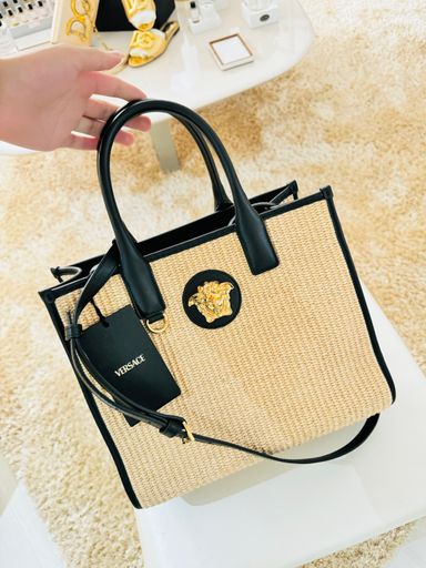 Bolsa raffia Versace La Medusa - nova coleção 