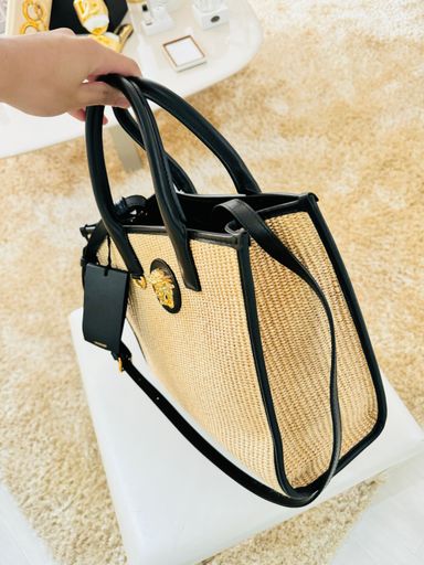 Bolsa raffia Versace La Medusa - nova coleção 