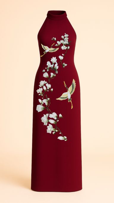 Magnolias Halter Dress
