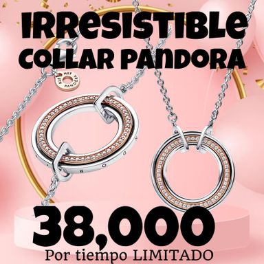 Cadena/Collar Pandora Plata 925 y Baño Oro Rosa