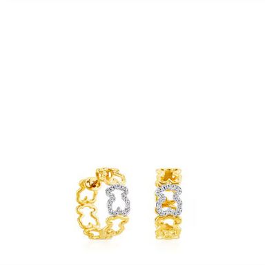 Set Tous Baño de oro amarillo y Plata 925
