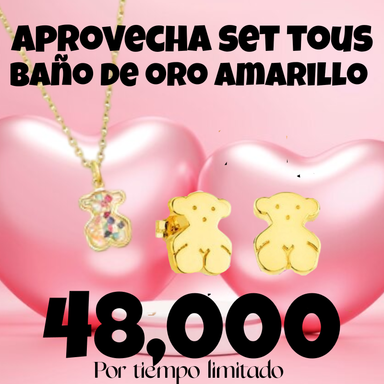 Set Tous Baño de Oro amarillo 