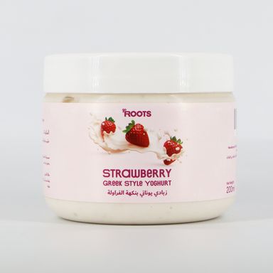 Roots Strawberry Greek Style Yoghurt 200ml