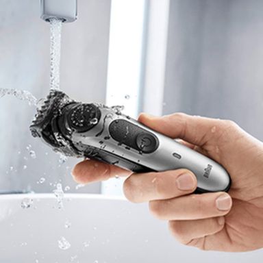 Braun Beard Trimmer 5 for Face and Hair, Black/Silver with precision dial, and Gillette Fusion5 ProGlide razor, BT5265