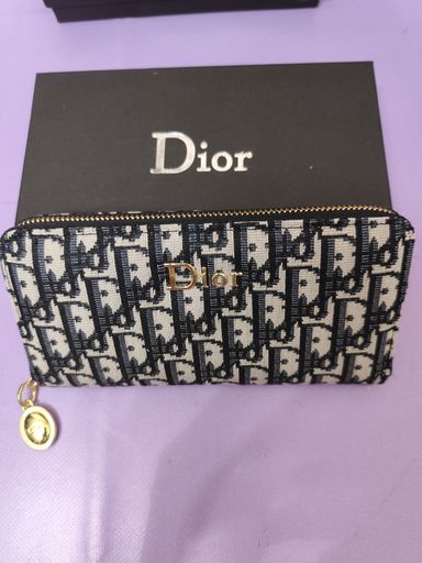 Cartera CD grande, estampado clasico 