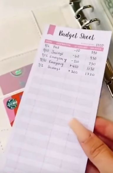 Carnet - Gestionnaires de budget 