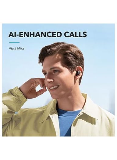 Soundcore by Anker A20i True Wireless Earbuds, Bluetooth 5.3, App, Customized Sound, 28H Long Playtime, Water-Resistant, 2 Mics for AI Clear Calls, Single Earbud Mode