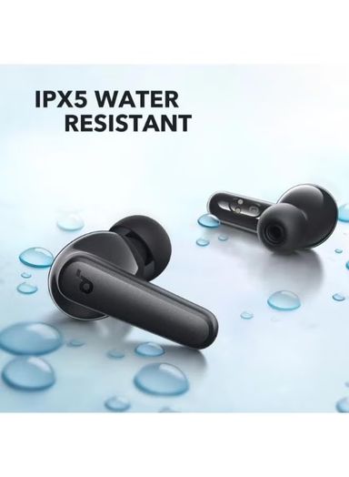 Soundcore Anker Life P25i Wireless Earbuds Containing Protection Cover And Provide AI Enhanced Calls And Fast Charging Designed With Elegant Design For Unisex Adults With Free Carry Case - Black