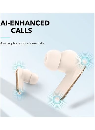 Soundcore by Anker Life P3i Hybrid Active Noise Cancelling Earbuds, 4 Mics, AI-Enhanced Calls, 10mm Drivers, Powerful Sound, App for Custom EQ, 36H Playtime, Fast Charging, Transparency, Bluetooth 5.2