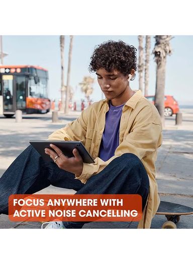 JBL Tune 230NCTWS True Wireless Noise Cancelling Earbuds, Pure Bass Sound, ANC + Smart Ambient, 4 Microphones, 40H of Battery, Water Resistant, Sweatproof, Comfortable Fit - White, JBLT230NCTWSWHT