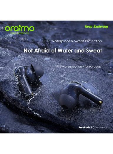 Oraimo OTW-330_BLACK FreePods Lite Havy Bass TWS Earphone with APP Control