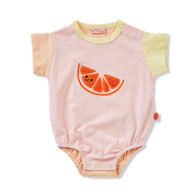 Cotton Applique Bodysuit (Orange)