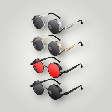 Round Retro Steampunk Sunglasses (READ DESCRIPTION!!!)