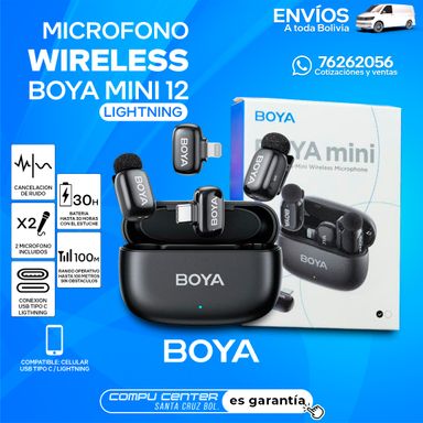 MICROFONO BOYA MINI 12 / 2 EN 1