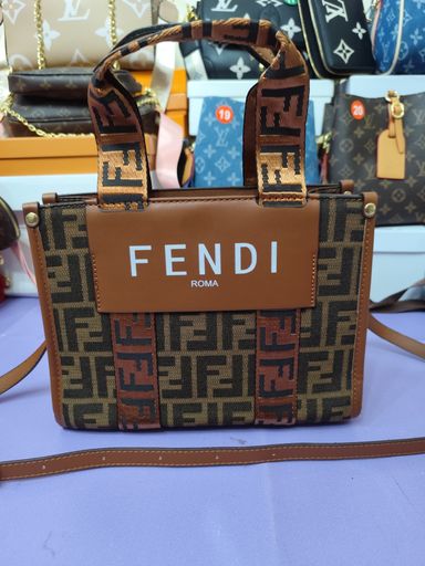 Bolsos FEN, tote mediano, marrón 