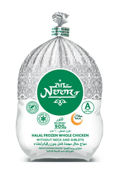NOOR FROZEN WHOLE CHICKEN 1x10x1000G
