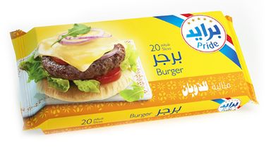 PRIDE CHEDDAR CHEESE SLICES 170 Gm 24X10 Piece (Pc)