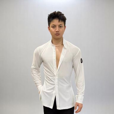 KD -Stand Collar Cardigan Mesh [Top]