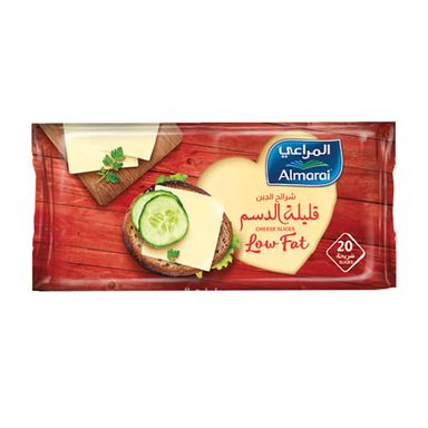 ALMARAI PROCESSED CHEDDAR CHEESE SLICES LIGHT 12X400 Gram