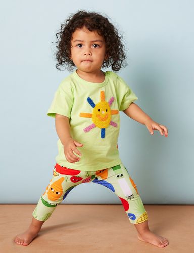 Cotton Applique T-shirt (Sun)