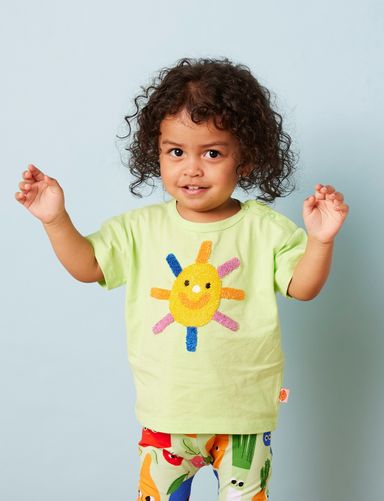 Cotton Applique T-shirt (Sun)