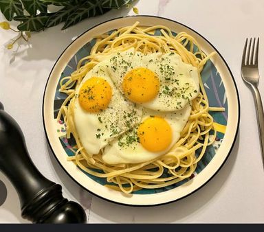 Spaghetti à l'oeuf - CHEZ RAHMANE ET FRERES
