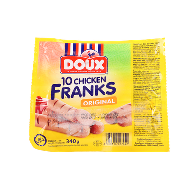 DOUX CHICKEN SAUSAGES 8X340 Gram