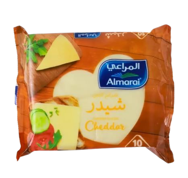 ALMARAI PROCESSED CHEDDAR 10 CHEESE SLICES 1.5% FAT 12X200 Gram