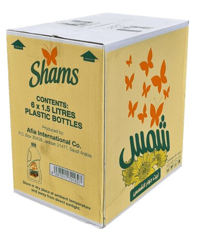 SHAMS SUNFLOWER OIL 6X1.5 Liter (l)