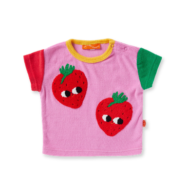 Terry Applique Tshirt (Strawberries)
