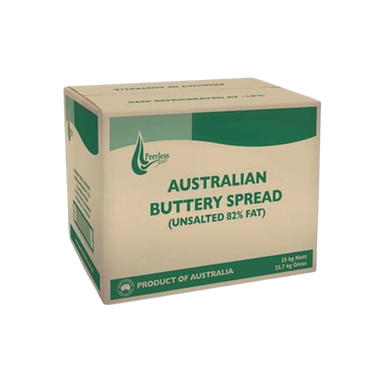 PEERLESS UNSALTED BUTTER 82% FAT 1X25 Kilogram (kg)