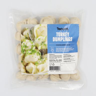 Roots Turkey Dumplings Frozen 500g