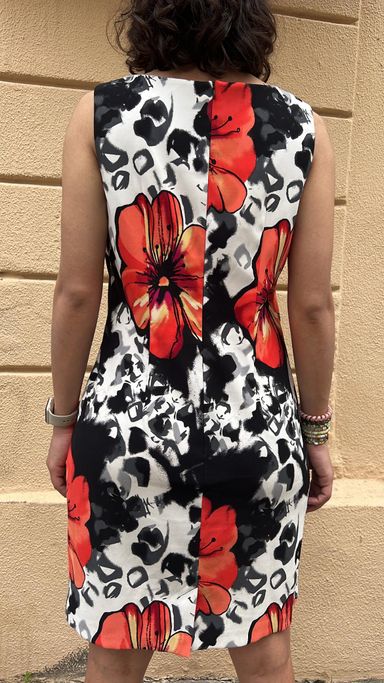 Floral Print Sleeveless Mini Dress