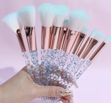 Inspirational bible verse Makeup bag with 10 x makeup brushes