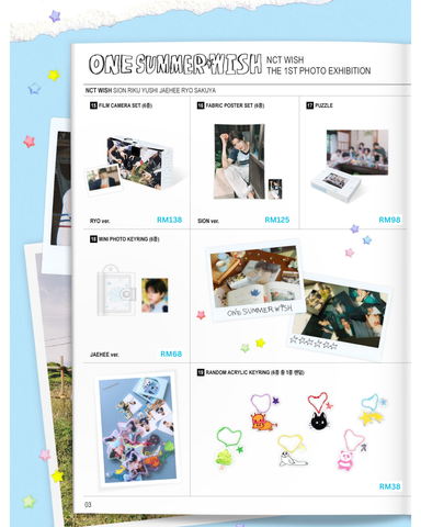 NCT WISH THE 1ST PHOTO EXHIBITION [ONE SUMMER WISH] OFFICIAL MD