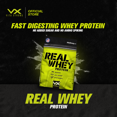 VITAXTRONG REAL WHEY 2lbs 1kg (third party lab tested) BUILD MUSCLE & BURN FAT