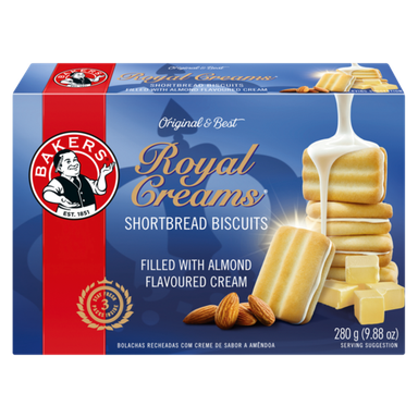 Bakers Bisc. Royal Cr. Short. Alm. Flav. 280gr