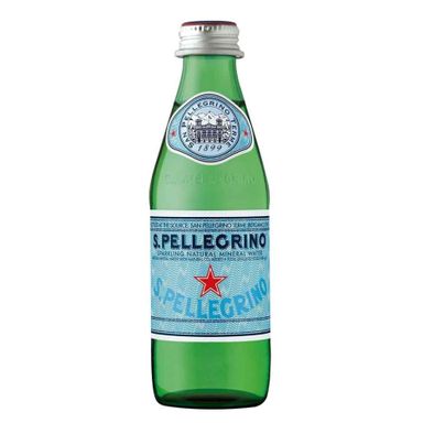SAN PELLEGRINO SPARKLING WATER GLASS BOTTLE 24X250ml
