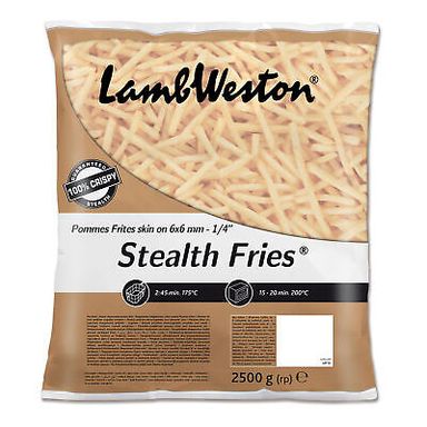 LAMBWESTON STEALTH FRIES SKIN OFF 6X6 4x2.5KG
