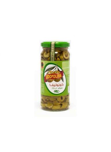 COOPOLIVA GREEN OLIVES SLICES BAG 1x10x1600G (NET 936G)