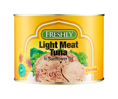 FRESHLY LIGHT MEAT TUNA IN SUNFLOWER OIL - CHUNKS 1x6x1885G