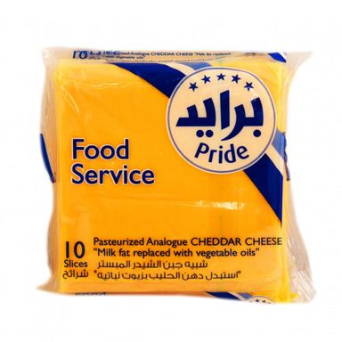 PRIDE SLICED CHEECE YELLOW 24*10PCS 10X170 Gram (g)