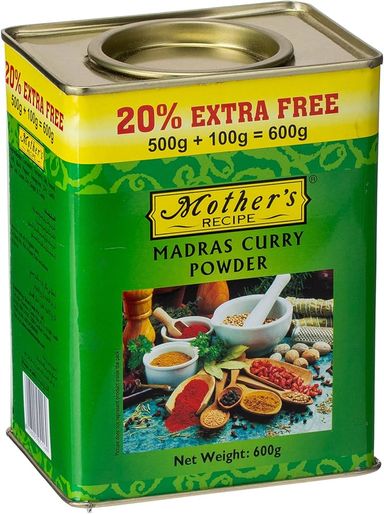 MADRAS CURRY POWDER - 500G 1X500 Gram (g)