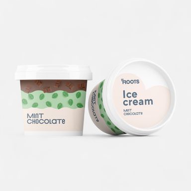 Roots Mint with Brownie Ice Cream 330g
