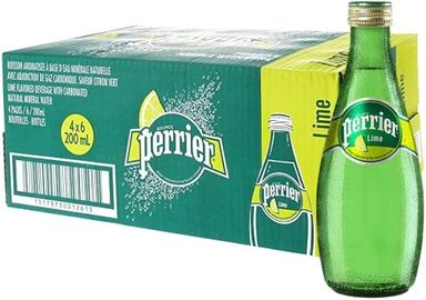 PERRIER SPARKLING MINERAL WATER (Glass)24X200 Millilitre (ml)
