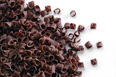 DECOLATE MILK CHOCOLATE CURL BLOSSOM TOPPING 9*5mm 1X2.5Kilogram(kg)