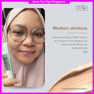 JTT Semi-Matte Mineral Tinted Sunscreen SPF50, 30g 