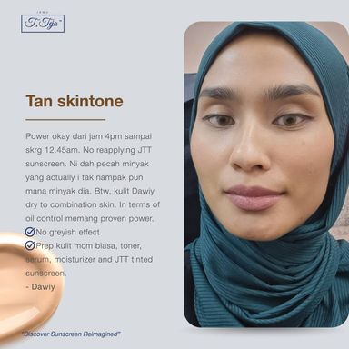 JTT Semi-Matte Mineral Tinted Sunscreen SPF50, 30g 