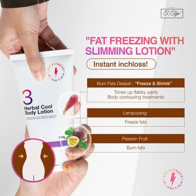 JTT Fitness No. 3 – Advanced Fat-Burning & Cool Body Contouring Lotion (HCBL), 100g 